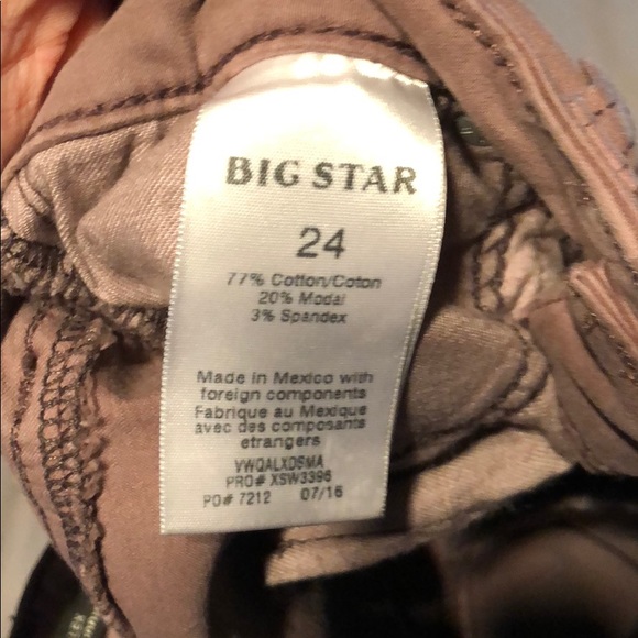 Lavender Big Star Skinnies - Picture 3 of 4